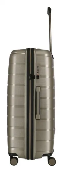 Veľký škrupinový kufor na kolieskach Travelite Air Base L Champagne metallic
