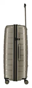 Veľký škrupinový kufor na kolieskach Travelite Air Base L Champagne metallic