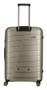 Veľký škrupinový kufor na kolieskach Travelite Air Base L Champagne metallic