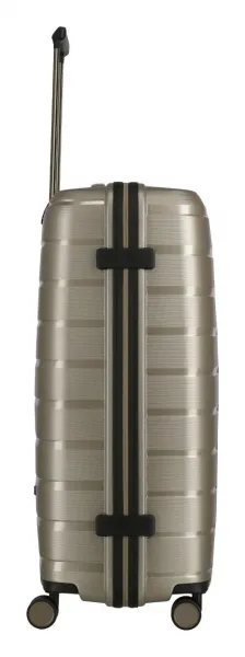 Veľký škrupinový kufor na kolieskach Travelite Air Base L Champagne metallic