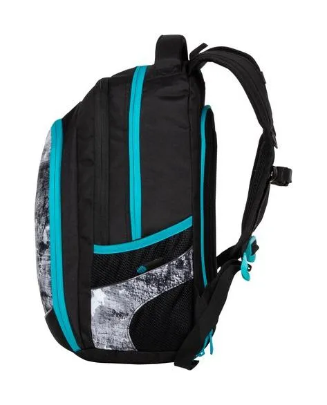 Študentský batoh Bagmaster Digital 20 B Turquoise/gray/black