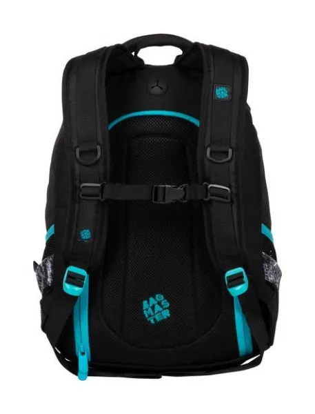 Študentský batoh Bagmaster Digital 20 B Turquoise/gray/black