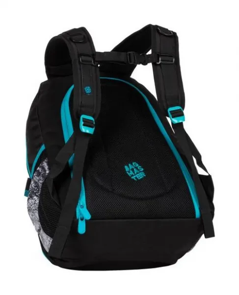 Študentský batoh Bagmaster Digital 20 B Turquoise/gray/black