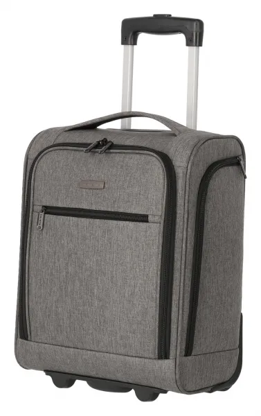 Malý textilný kufor Travelite Cabin 2w Underseater Grey Melange