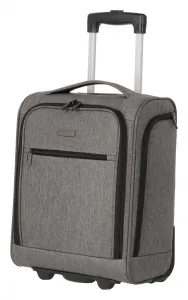 Malý textilný kufor Travelite Cabin 2w Underseater Grey Melange