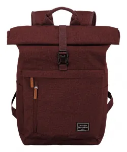 Roll top batoh Travelite Basics Roll-up Backpack Bordeaux
