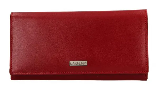 Dámska kožená peňaženka Lagen 50039 Red