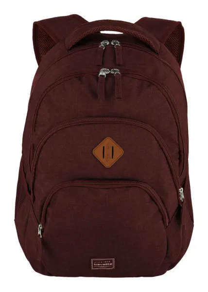 Batoh na notebook Travelite Basics Backpack Melange Bordeaux