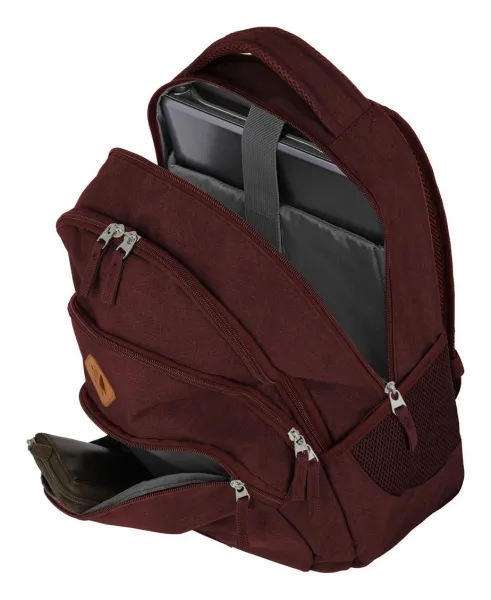 Batoh na notebook Travelite Basics Backpack Melange Bordeaux