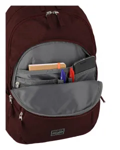 Batoh na notebook Travelite Basics Backpack Melange Bordeaux