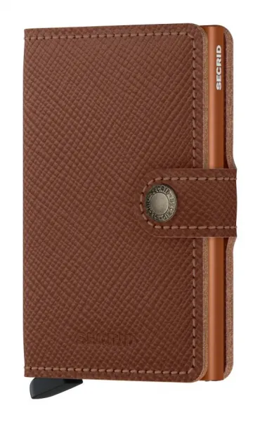 Pánska mini peňaženka Secrid Miniwallet Saffiano Caramel