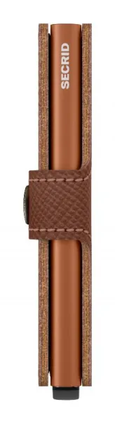 Pánska mini peňaženka Secrid Miniwallet Saffiano Caramel