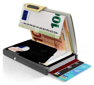 Kožená mini peňaženka Mondraghi Saffiano Gold