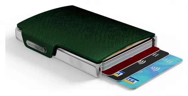 Kožená mini peňaženka Mondraghi Elegance Cut Olive