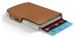 Kožená mini peňaženka Mondraghi Elegance Caramel