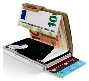 Kožená mini peňaženka Mondraghi Elegance Caramel