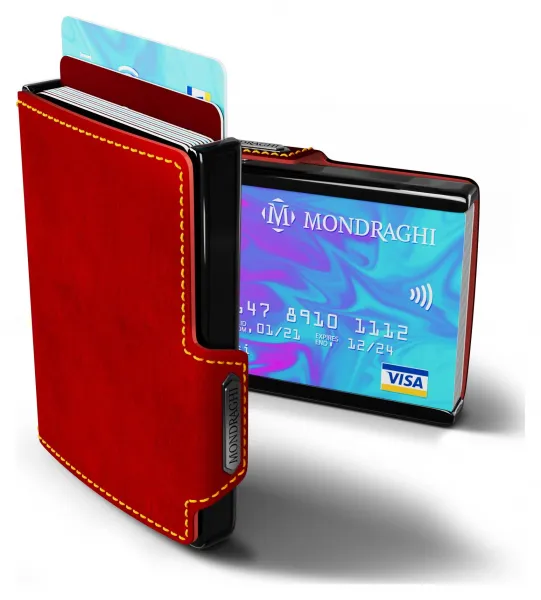 Kožená mini peňaženka Mondraghi Racing Red