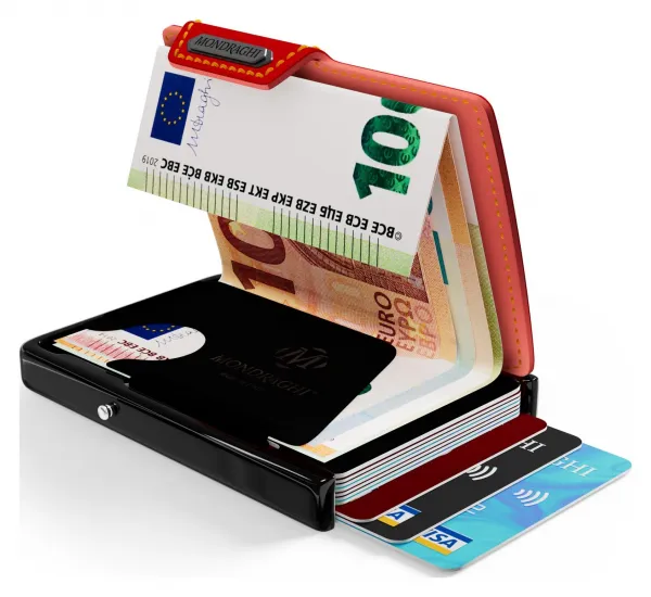Kožená mini peňaženka Mondraghi Racing Red