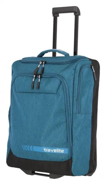 Cestovná taška na kolieskach Travelite Kick Off Wheeled Duffle S Petrol