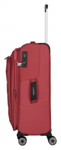 Stredný kufor na kolieskach Travelite Skaii 4w M Red