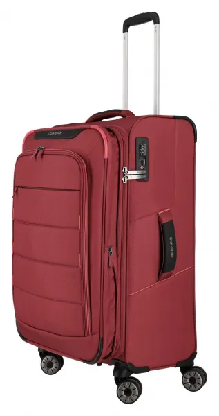 Stredný kufor na kolieskach Travelite Skaii 4w M Red