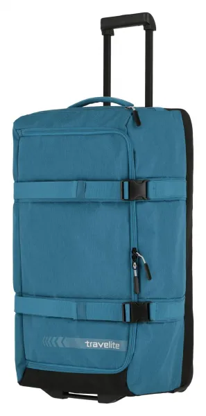 Cestovná taška na kolieskach Travelite Kick Off Wheeled Duffle L Petrol
