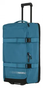 Cestovná taška na kolieskach Travelite Kick Off Wheeled Duffle L Petrol
