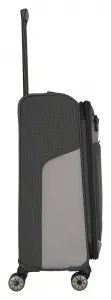 Stredný textilný kufor Travelite Viia 4w M Anthracite