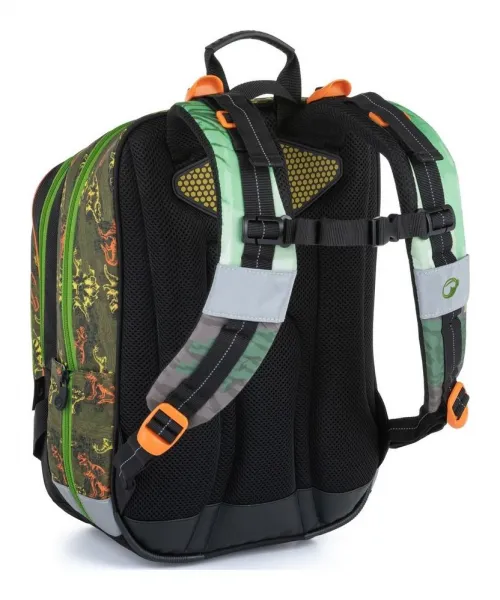 Školský batoh Bagmaster Alfa 21 C Green/black