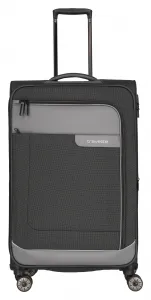 Veľký textilný kufor Travelite Viia 4w L Anthracite
