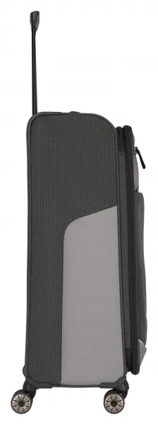 Veľký textilný kufor Travelite Viia 4w L Anthracite