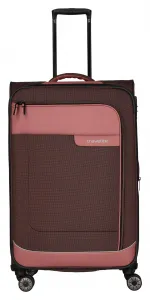 Veľký textilný kufor Travelite Viia 4w L Rose