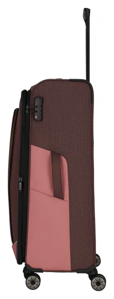 Veľký textilný kufor Travelite Viia 4w L Rose