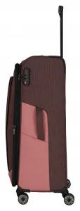Veľký textilný kufor Travelite Viia 4w L Rose