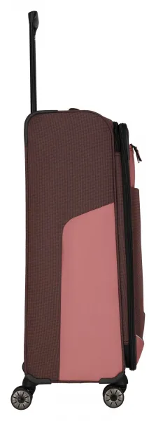 Veľký textilný kufor Travelite Viia 4w L Rose