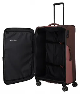 Veľký textilný kufor Travelite Viia 4w L Rose