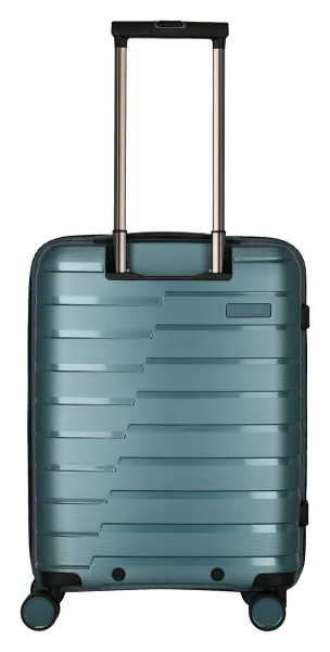 Palubný kufor na notebook Travelite Air Base 4w S Front pocket Ice blue