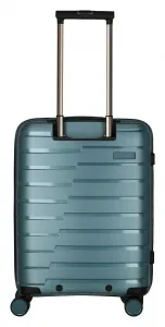 Palubný kufor na notebook Travelite Air Base 4w S Front pocket Ice blue
