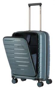 Palubný kufor na notebook Travelite Air Base 4w S Front pocket Ice blue