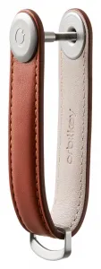 Krúžok na kľúče Orbitkey Leather - cognac/tan
