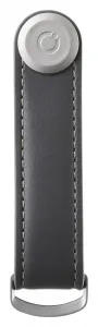Krúžok na kľúče Orbitkey Leather - charcoal/grey
