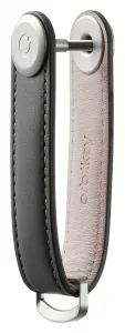 Krúžok na kľúče Orbitkey Leather - charcoal/grey