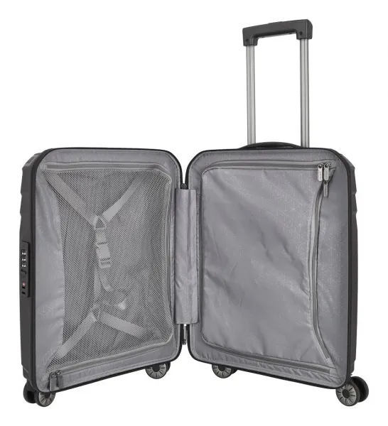 Palubný kufor 55x40x20 Travelite Elvaa 4w S Black