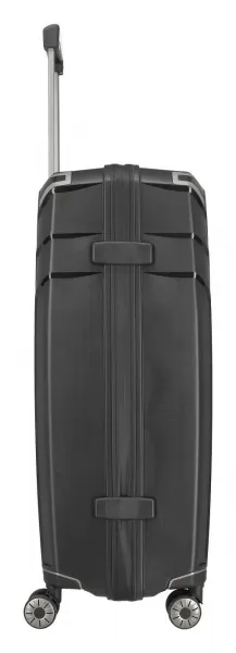 Veľký škrupinový kufor na kolieskach Travelite Elvaa 4w L Black