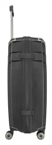 Veľký škrupinový kufor na kolieskach Travelite Elvaa 4w L Black