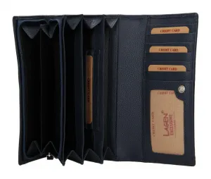 Dámska kožená peňaženka Lagen BLC/5064/621 Navy blue