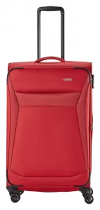 Veľký textilný kufor na kolieskach Travelite Chios L Red