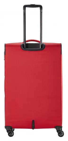 Veľký textilný kufor na kolieskach Travelite Chios L Red