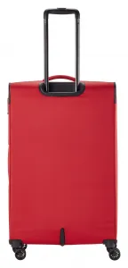 Veľký textilný kufor na kolieskach Travelite Chios L Red