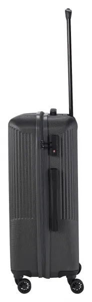 Stredný škrupinový kufor na kolieskach Travelite Bali M Anthracite